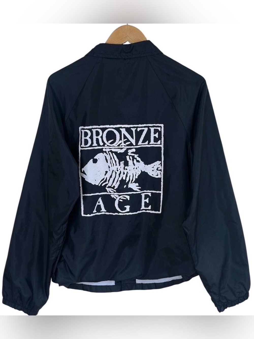 Vintage Bronze Age Skateboarding Windbreaker Button Up Jacket